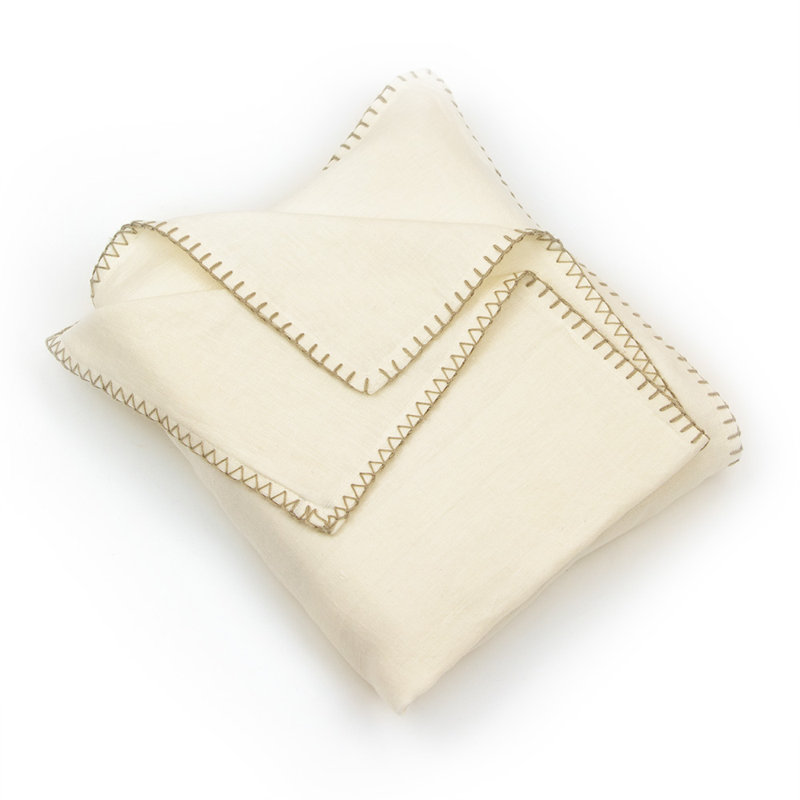 Bryce Linen Duvet Cover, King Duvet Cover, Ivory