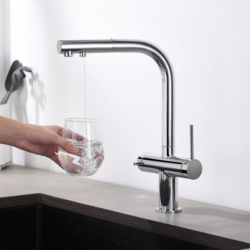 Robinet de cuisine à un trou KIBI, Chrome
