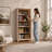 From the Tree Furniture Solid Pine Wood Bookcase – Tall Bookshelf with 4 Adjustable Shelves for Home, Office & Kids Room-434698582