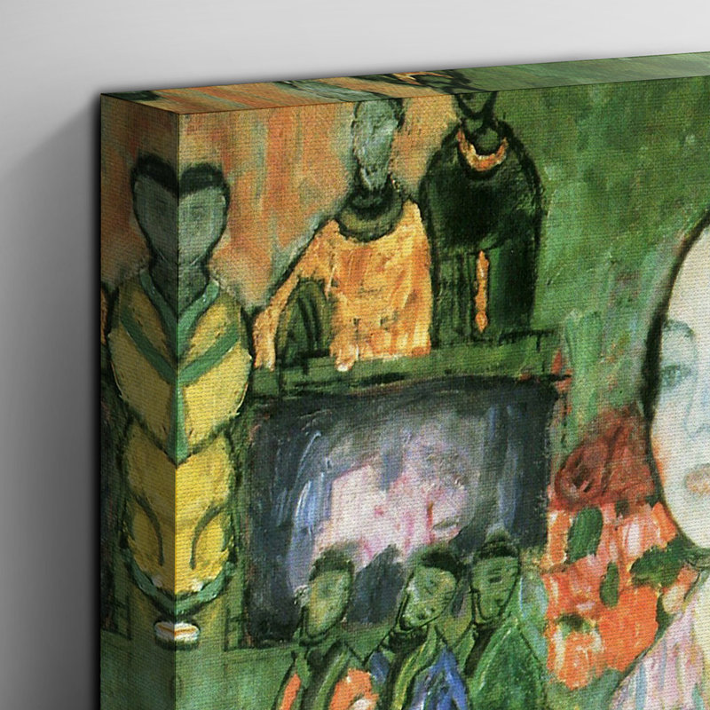 The Dancer by Gustav Klimt - Wrapped Canvas Painting, 50cm H x 35cm W