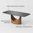  Modern Rectangular Sintered Stone Dining Table with Pedestal Base-666994731-666994732