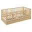 Twin Wood Daybed with Guardrails and Dual Functionality-1384195827