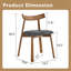 Combinaison de table à manger avec chaises, plateau de table en panneau de fibres à densité moyenne avec pieds en métal, table de salle à manger extensible et 8 chaises de salle à manger modernes en bois massif minimaliste.-133403676-133403679-133403680-133403681