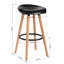 Aireen Bar Stool with Solid Wood Frame-367412400