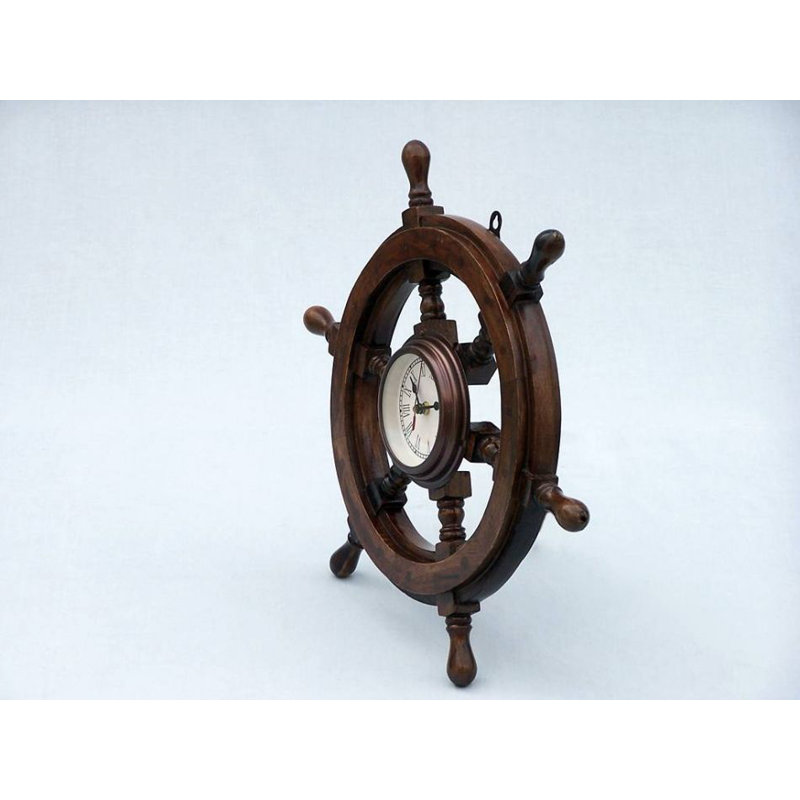 Horloge murale analogique 12 po everton, Cuivre antique