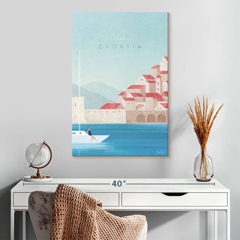 Affiche de voyage rétro Aime, H 30 po x l 20 po