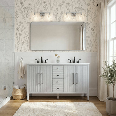 Meuble-lavabo double 60 po