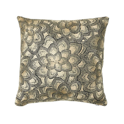 Lotus Embroidery Pillow