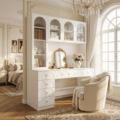 Versatile Vanity Desk With Massive Storage
