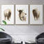 Rustic Bison I, ensemble de 3 toiles encadrées sur toile-97706751-97706754