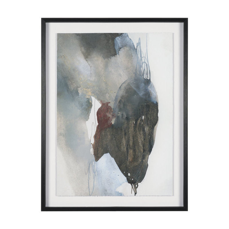 «Jacobe II» par Ira Havuka, œuvre d'art encadrée texturée matte sous verre, Ediface I