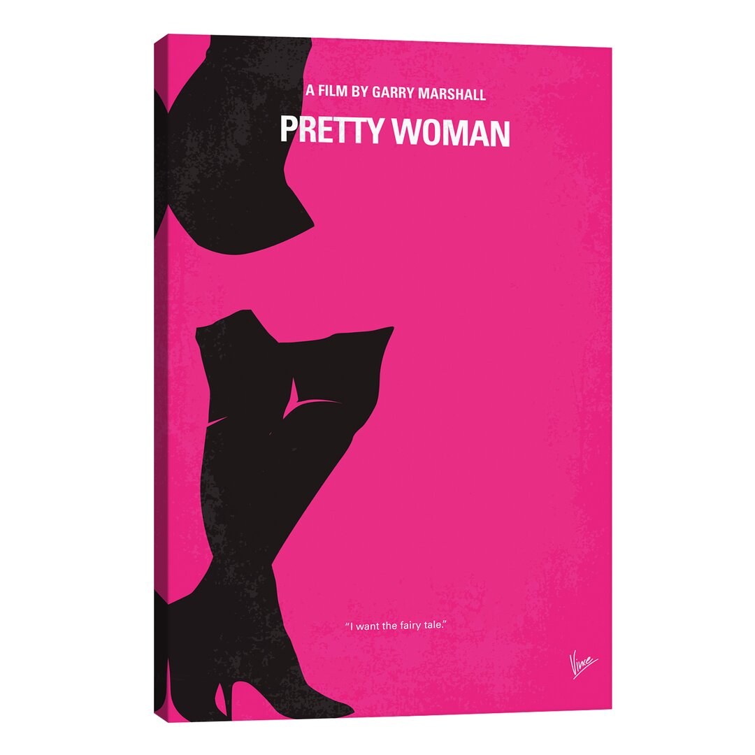 Leinwandbild Pretty Woman Minimal Movie Poster von Chungkong