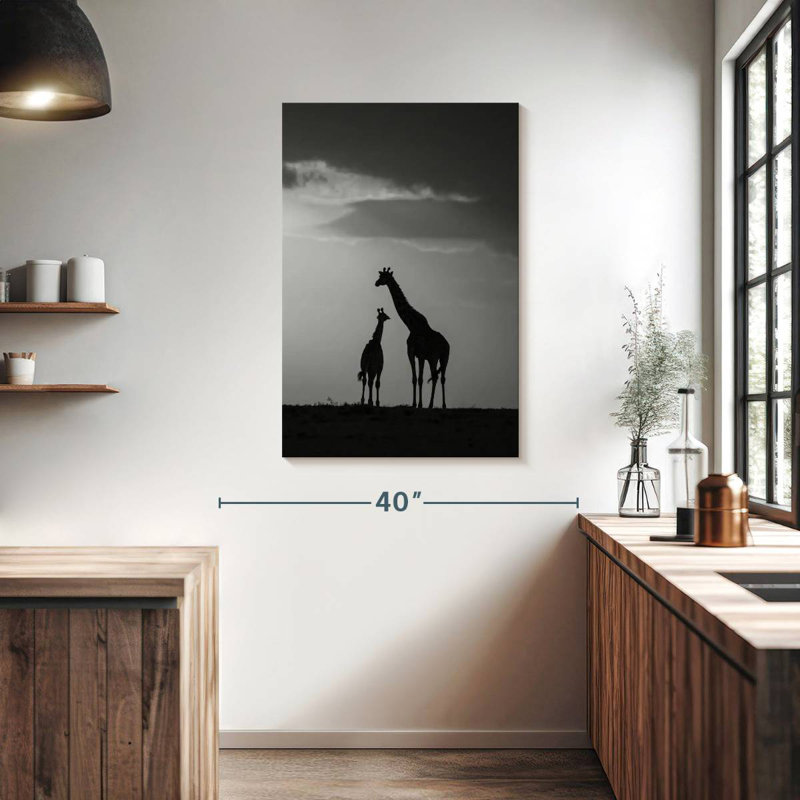 Brampt Giraffe's Affection, 39" H x 26" W