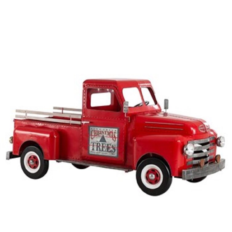 ZaerLtdInternational Décoration camion rouge en métal - Wayfair Canada