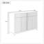 Buffet chic avec plusieurs solutions de rangement pour des espaces de vie élégants et organisés-40403243
