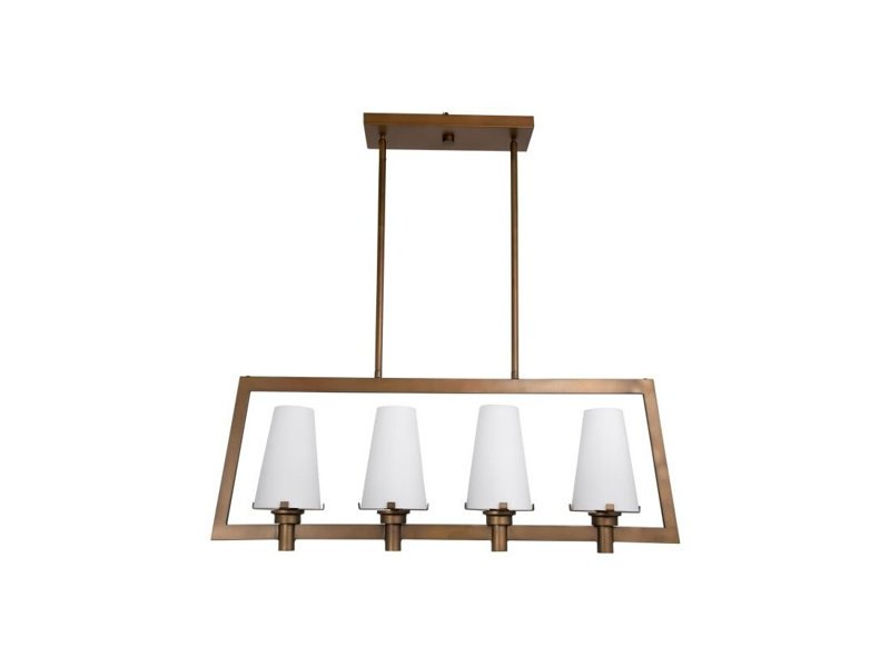Taraji 36 po 98 po Luminaire suspendu 4 lumières (or rétro)