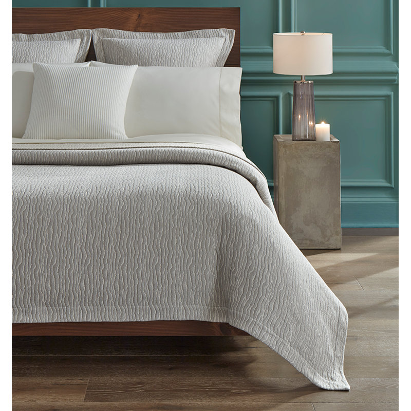 Ondate Coverlet, Titanium, King Coverlet