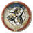 QXM378BRH Melodies In Motion Clock, Brown