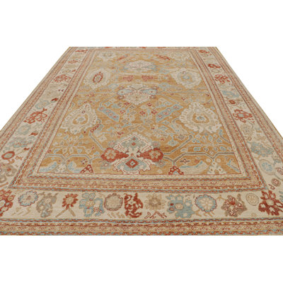 Oushak Hand Knotted Floral Area Rug