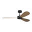  Ventilateur de plafond intérieur Paddle Smart 52 avec tige filetée, pales en chêne ABS et télécommande portable-65445739-218493353-65445748