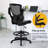 Drafting Chair with Adjustable Lumber Support Standing Desk Chair Ergonomic Office Chair Swivel Rolling Executive Computer Chair with Adjustable Footrest for Home Office