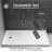60" W X 30" D Non-slip Shower Base With Drain Assembly, Wider Threshold Design-113276785