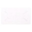 Table rectangulaire pour l'extérieur - fonte d'aluminium, motif floral, porte-parapluie, l 65,83 po x P 37,66 po, H 30,71 po, embellissement en aluminium blanc, espace, 65,83 po x 37,66 po x 30,71 po-953057725