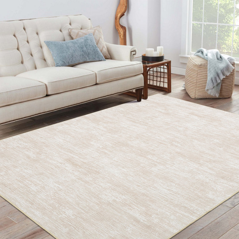 Tapis moderne antidérapant pour le salon Sommer, Rectangle 10 pi x 13 pi