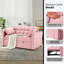 Canapé-lit convertible de 55,2 po de largeur avec dossier inclinable et coussins (ensemble de 2)-185375885