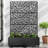 Metal Planter Box with Trellis with Wheels-1151878042