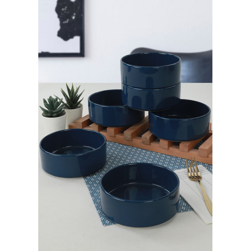 Ebern Designs Octavie 100% CERAMIC STONEWARE Salad Bowl