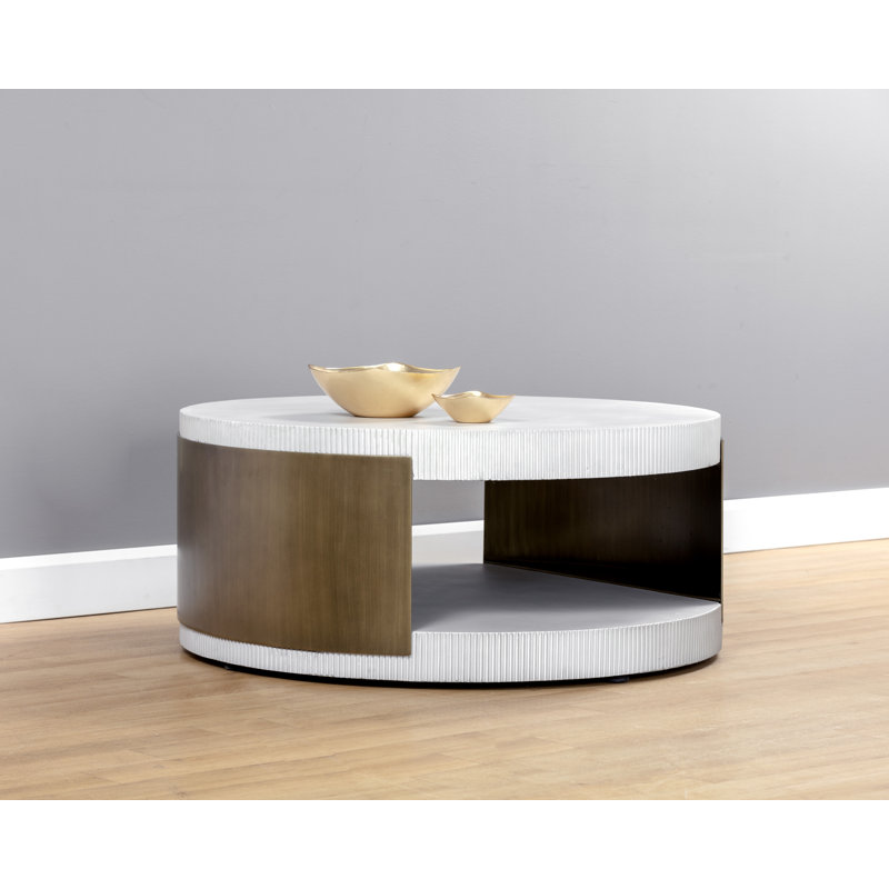 Cavette Outdoor Circular Coffee Table