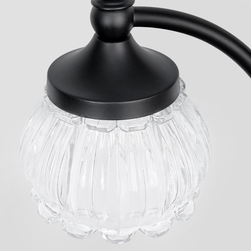 Gold  Floor Lamp For Living Room,Tall Standing Lamp Dimmable Tree Floor Lamps With 3 Rotatable Lights Glass Flower Shade 66.5'' Modern Corner Lamp For Bedroom Office(3LED Bulbs Included)