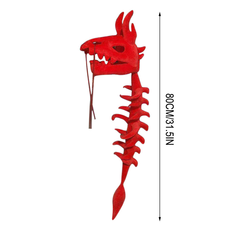 Realistic Dinosaur Skeleton Set, red