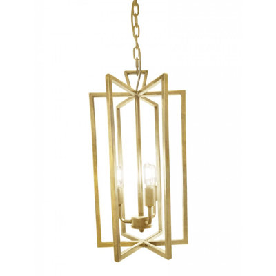 Robin 3 - Light Lantern Rectangle Chandelier