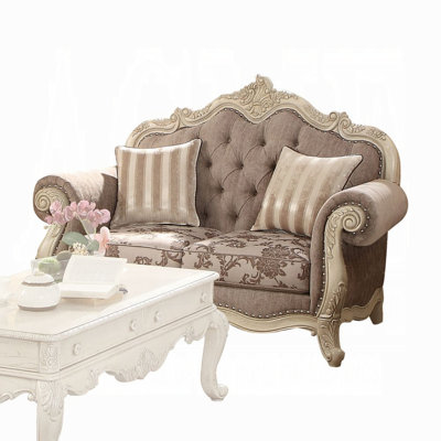 Causeuse en tissu gris Ragenardus