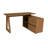 Club 55,12" L-Shaped Writing Desk with Storage Cabinet -94336074