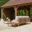 Garden Furniture Set 5 Seaters In Oiled Acacia