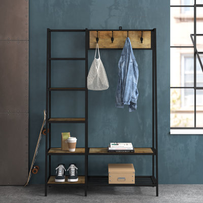 Caden Hall Tree 46'' Wide with Shoe Storage
