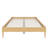 15 Inch High Queen Size Solid Dry Bamboo Wood Platform Bed Frame, With Wood Slat Metal Support, Modern & Minimalist Style, No Box Spring Needed, Easy Assembly-124793703-124793707