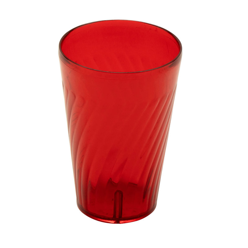 GET Gobelets en plastique incassables et sans BPA Tahiti, 24 onces, bleu (ensemble de 12), Boîte à pain, Rouge