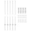 Vidaxl Fence Posts 10 Pcs U-Channel Galvanised Steel-114619013-114619012