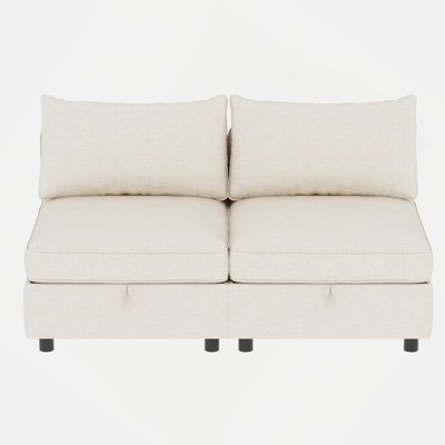 Love Seat Couches, Chaise Longue Mid Century Modern Sofa Couch With Storage For Small Spaces, Living Room , Bedroom