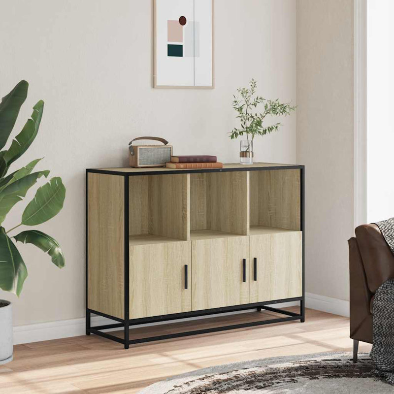 Sideboard 100X35x76 Cm Engineered Wood, Sonoma Oak