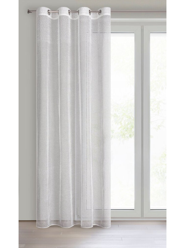 Maja Sheer Curtain Single Panel, Cream