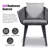 Rectangular Patio Dining Set with Cushions-980400067-978634513
