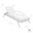 Badami Modern Adjustable Outdoor Patio Chaise Lounge Chair in Wicker and Cushions-71176304