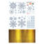 Décalcomanie murale flocons de neige