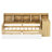 L-Shape Daybed With Functional Storage For Twin - Natural + White Abundant Solutions Twin,