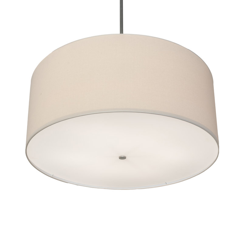 Luminaire suspendu en textrene de 36 po de largeur Cilindro